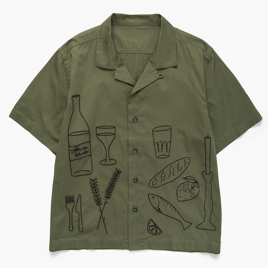 Service Works Light Twill Picnic S/S Shirt - Olive