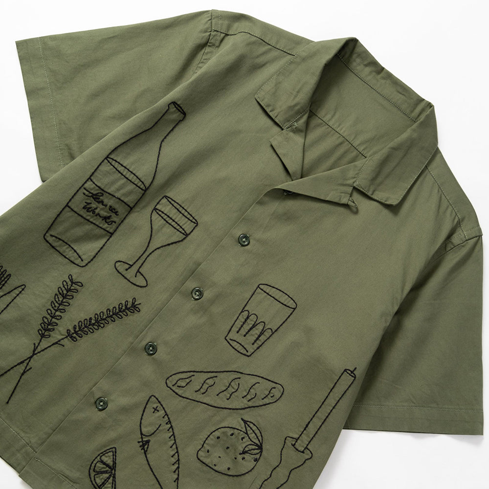 Service Works Light Twill Picnic S/S Shirt - Olive