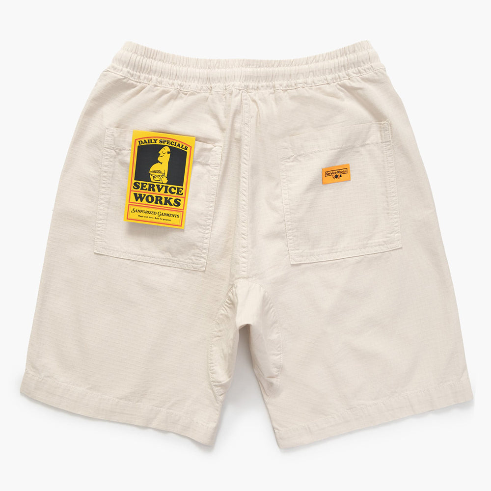 Service Works Ripstop Chef Shorts - Bone