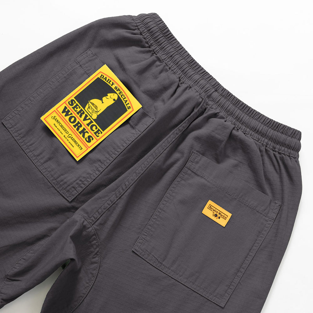 Service Works Ripstop Chef Shorts - Washed Black