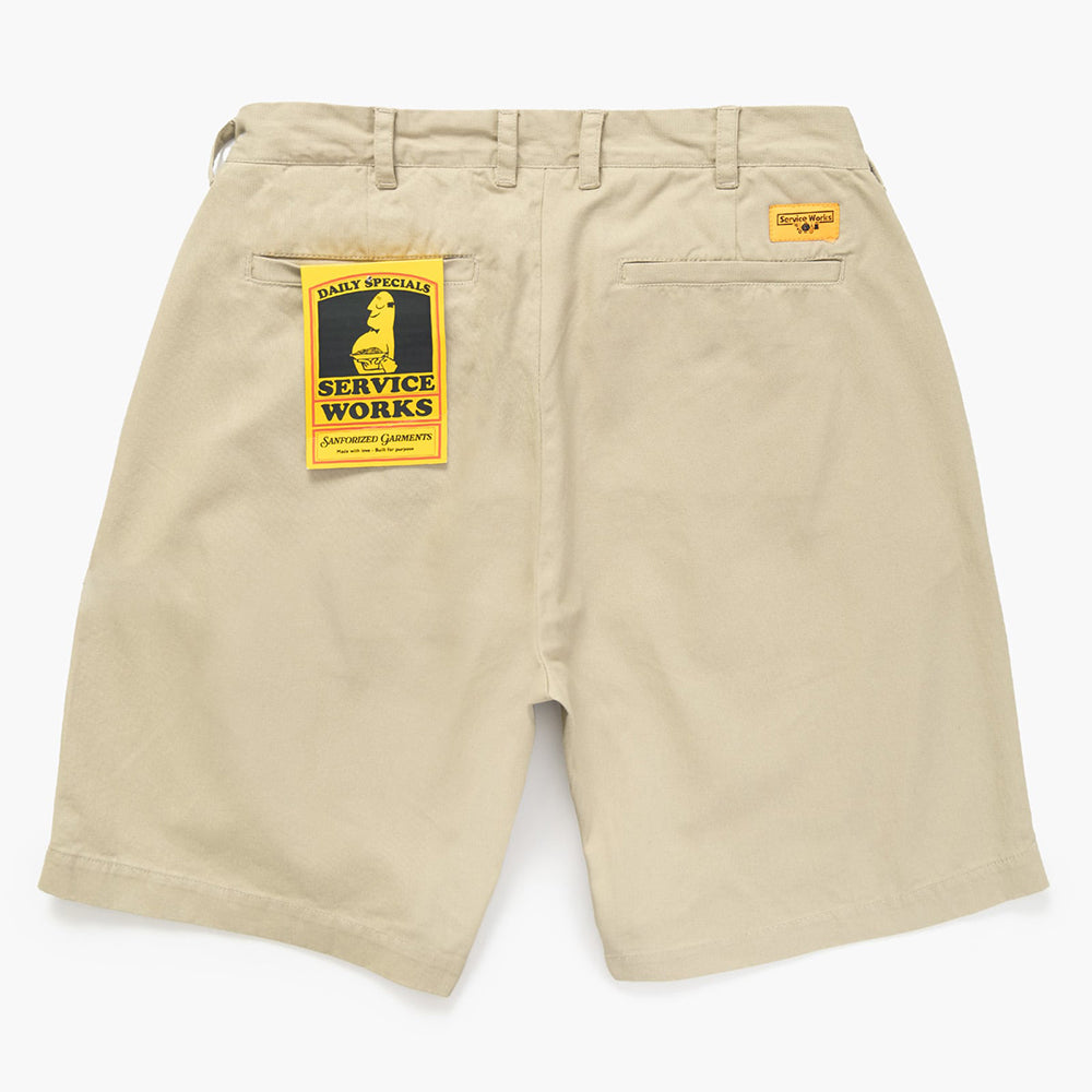 Service Works Drill Part Timer Short - Khaki