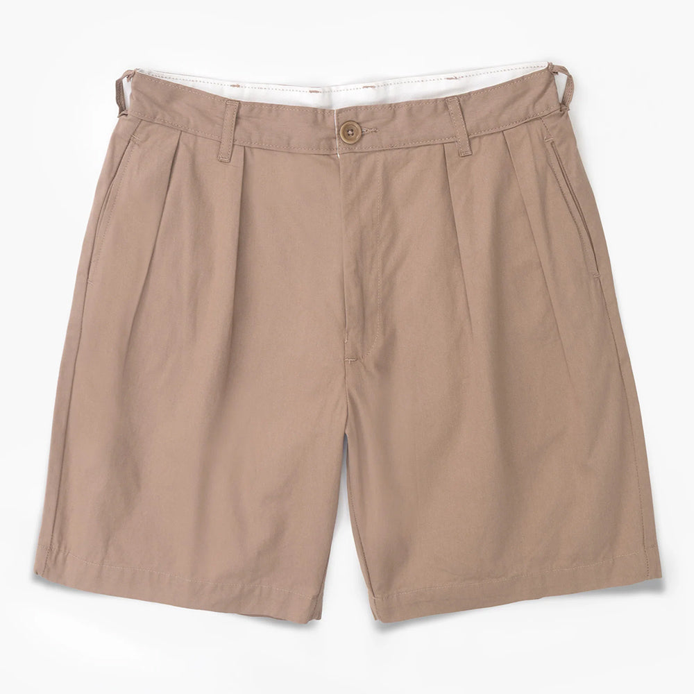 Service Works Twill Part Timer Shorts - Mushroom
