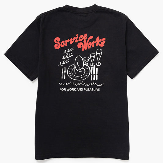 Service Works Work + Pleasure Tee - Black