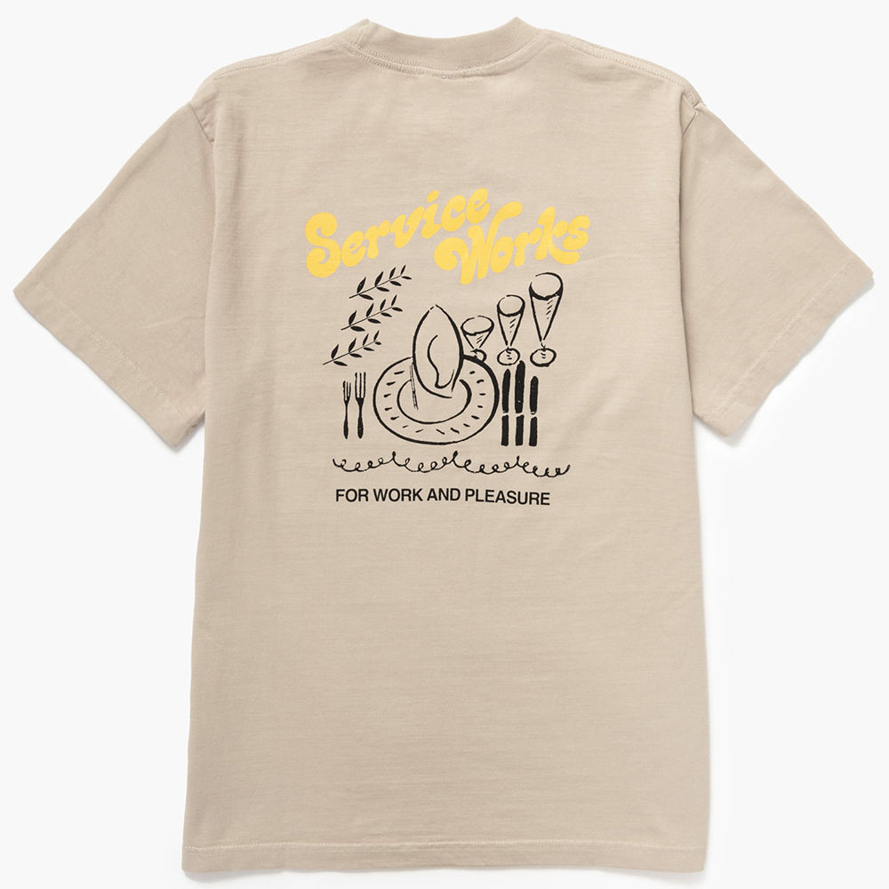 Service Works Work + Pleasure Tee - Stone