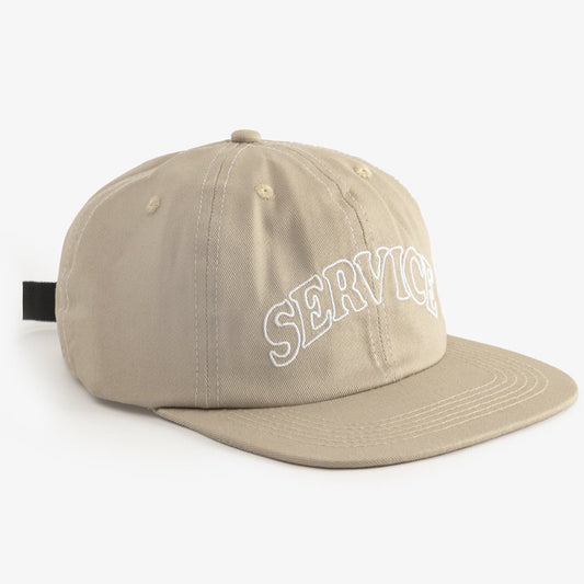 Service Works Arch Logo Contrast Stitch Cap - Bone