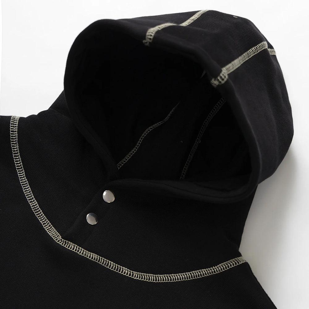 Service Works Contrast Stitch Hoodie - Black