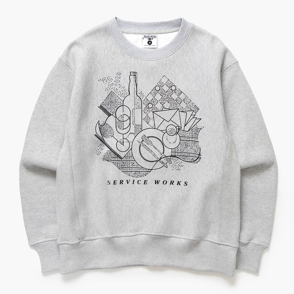 Service Works Frequent Flyer Crew - Heather Grey