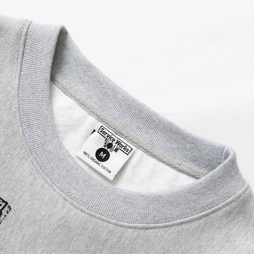 Service Works Frequent Flyer Crew - Heather Grey