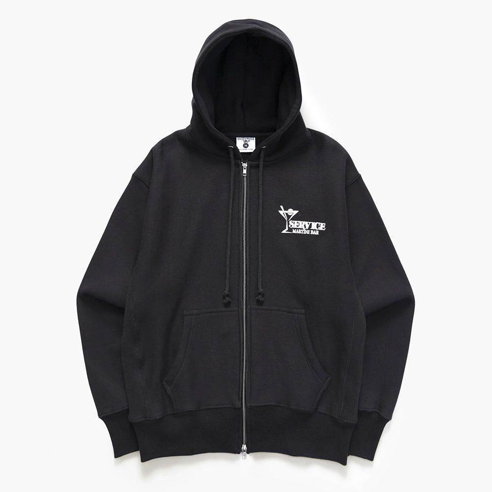 Service Works Martini Zipper Hoodie - Black
