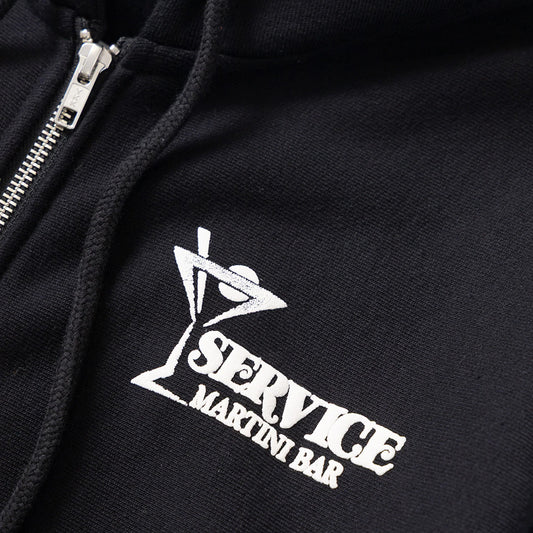 Service Works Martini Zipper Hoodie - Black