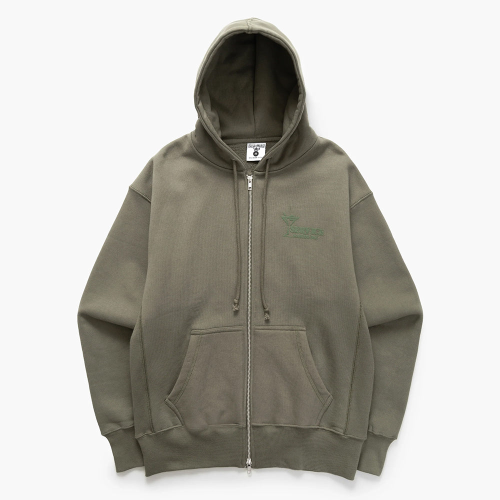 Service Works Martini Zipper Hoodie - Olive