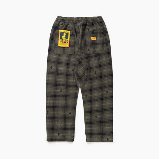 Service Works Thistle Plaid Chef Pant - Olive