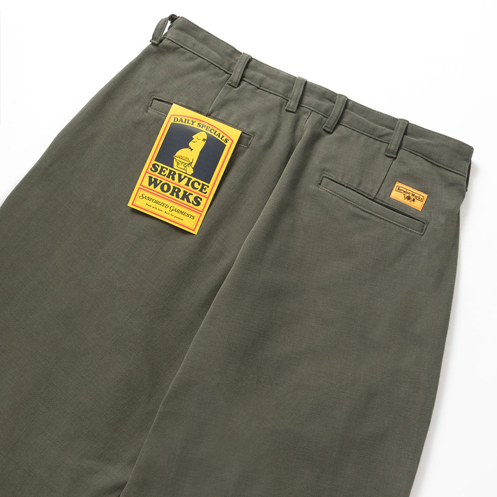 Service Works Moleskin Part Timer Pant - Moss