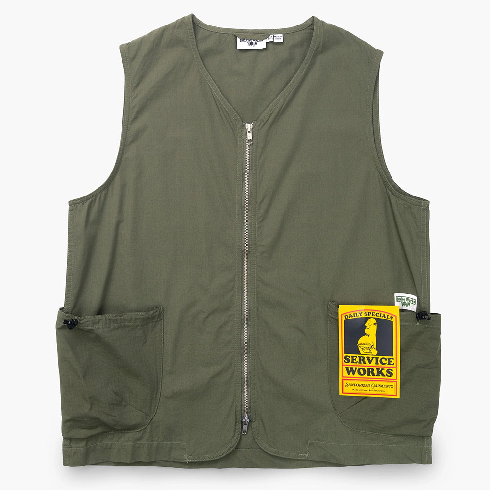 Service Works Gardener Vest - Olive