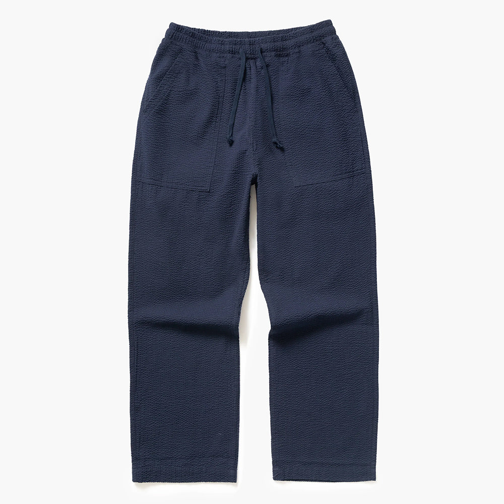 Service Works Seersucker Chef Pants - Dark Navy