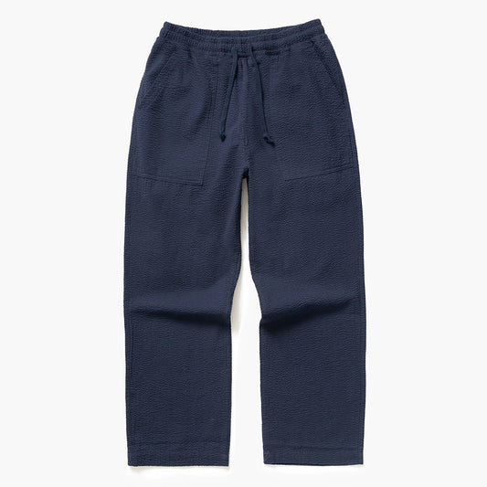 Service Works Seersucker Chef Pants - Dark Navy