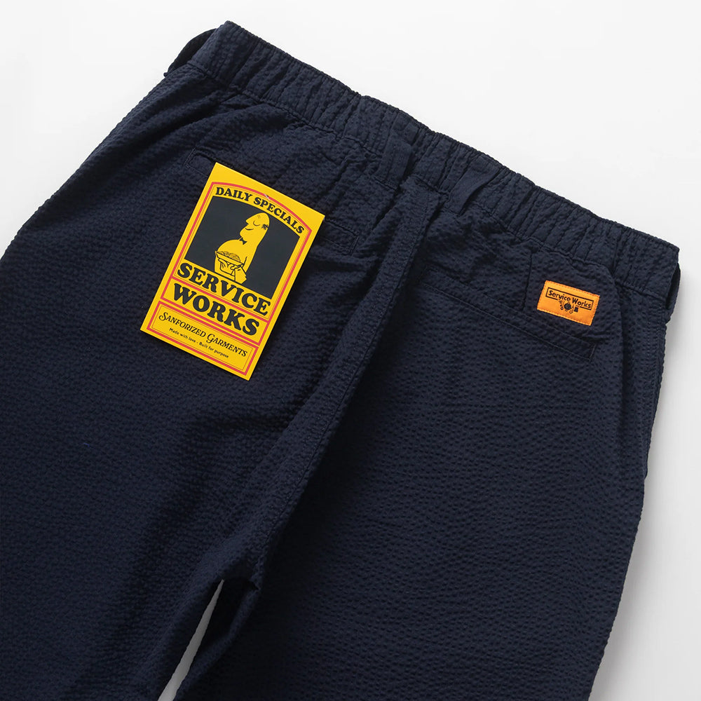 Service Works Seersucker Waiter Pant - Dark Navy
