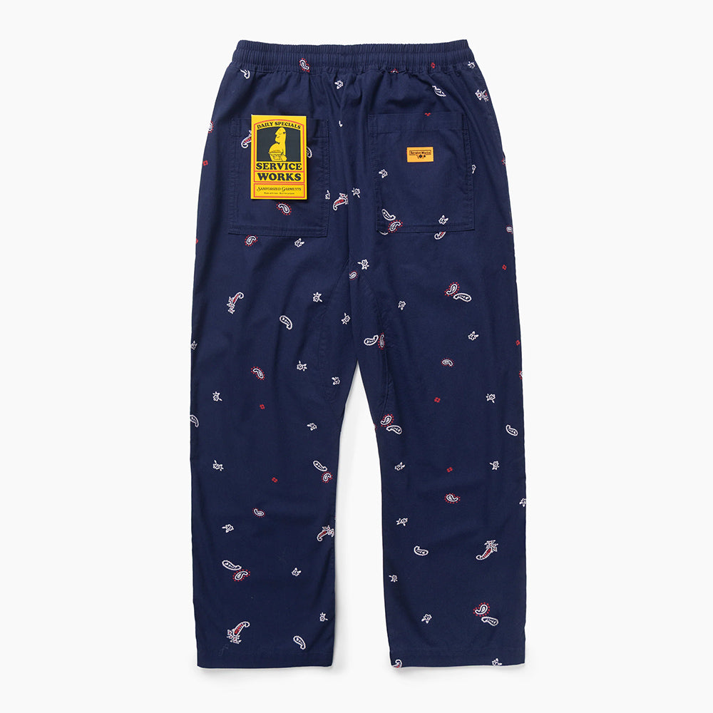 Service Works Paisley Chef Pant - Royal