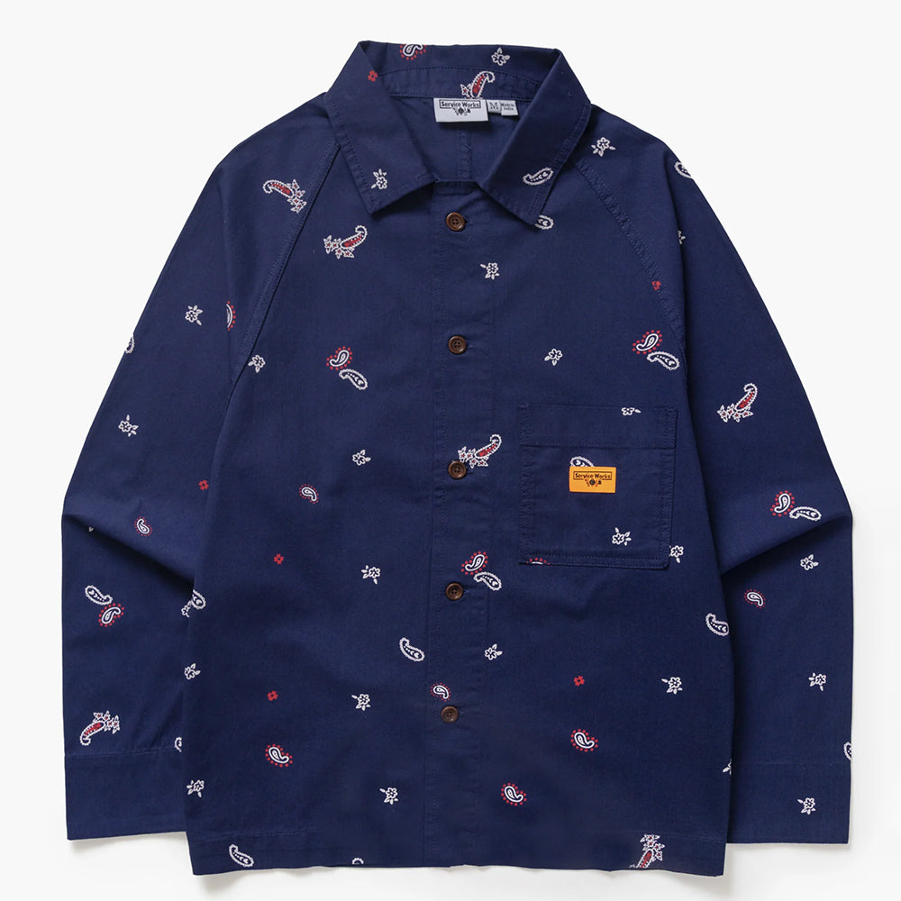 Service Works Paisley Front Of House Jacket - Royal
