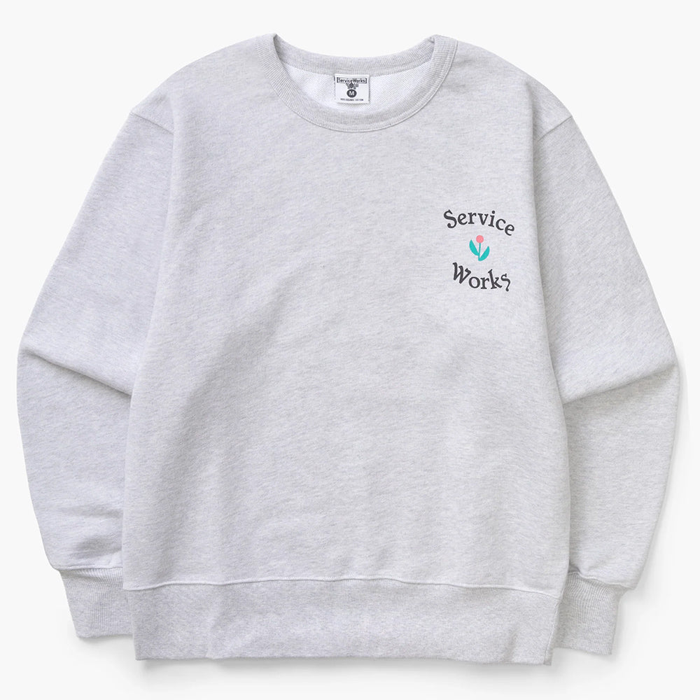 Service Works In Bloom Crewneck - Ash