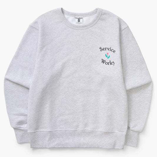 Service Works In Bloom Crewneck - Ash