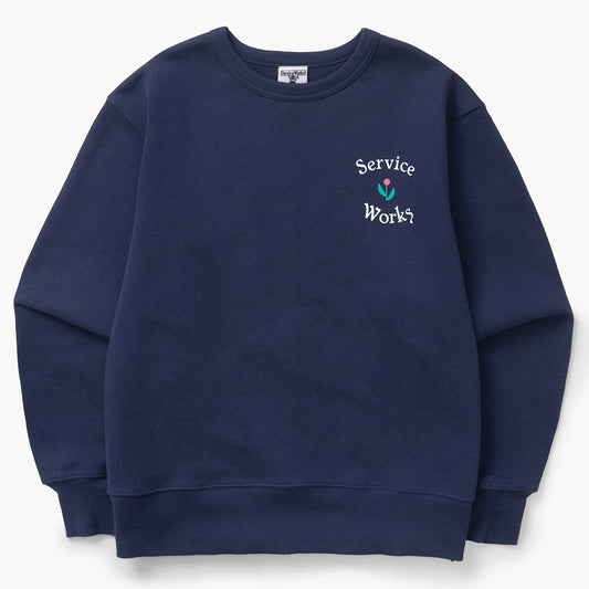 Service Works In Bloom Crewneck - Navy