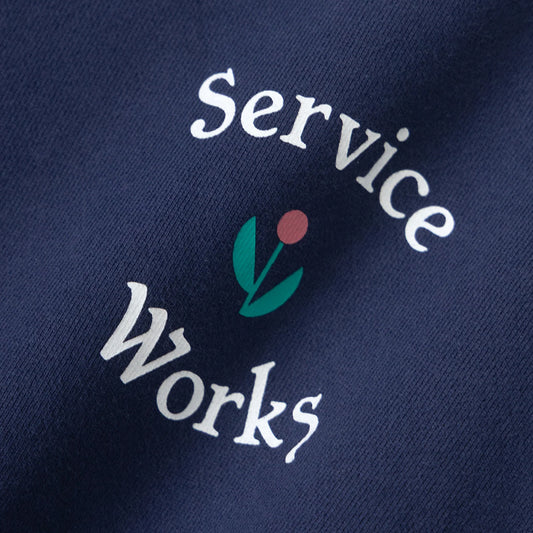 Service Works In Bloom Crewneck - Navy