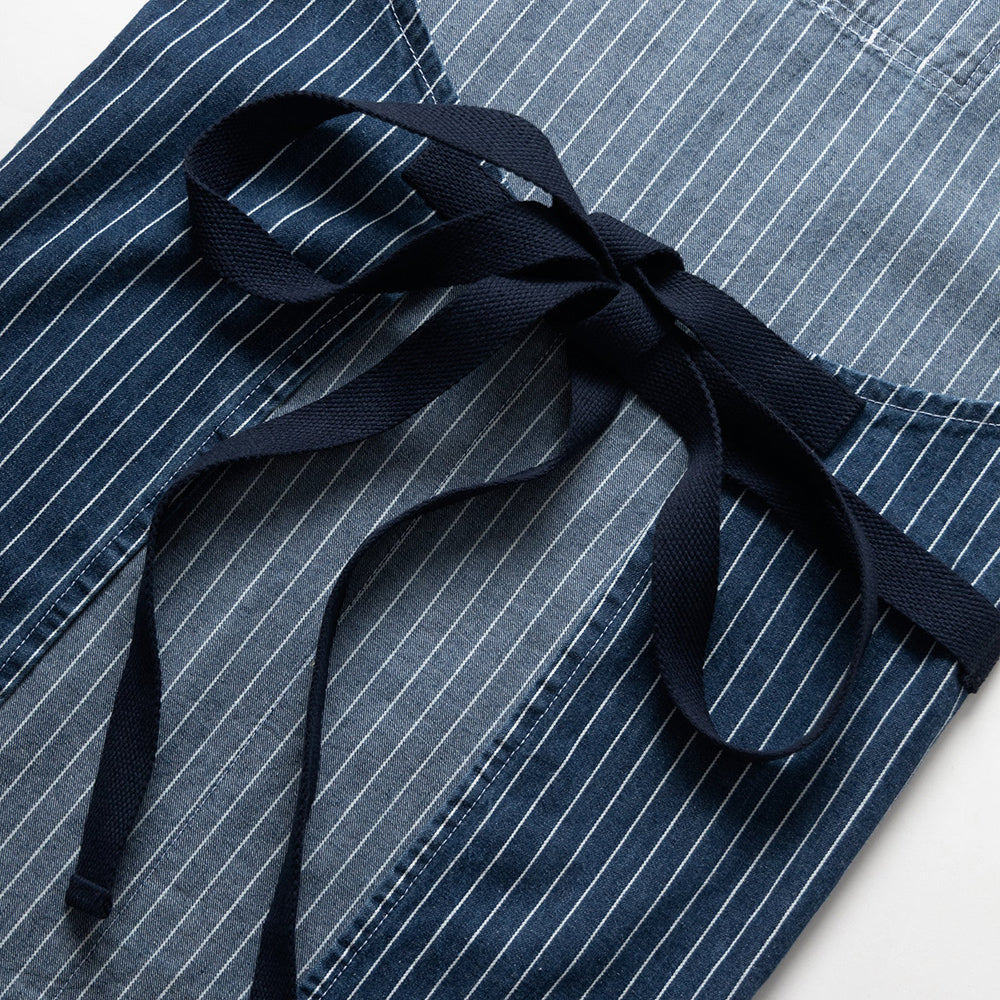 Service Works Pinstripe Denim Apron - Indigo