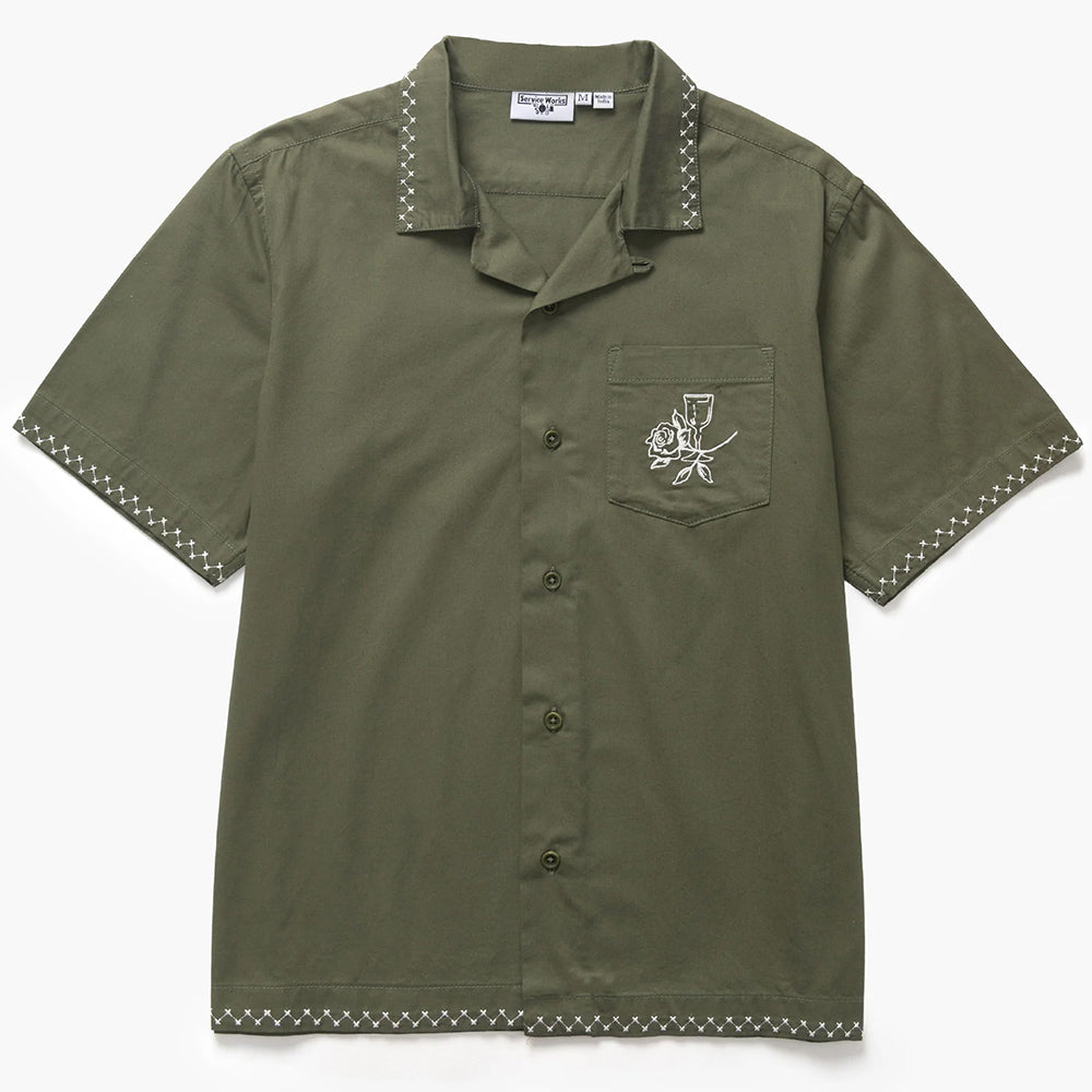 Service Works Border Shirt - Olive