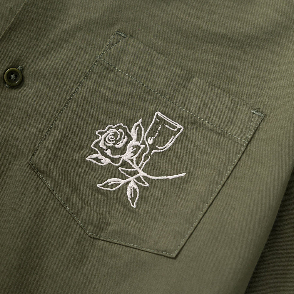 Service Works Border Shirt - Olive