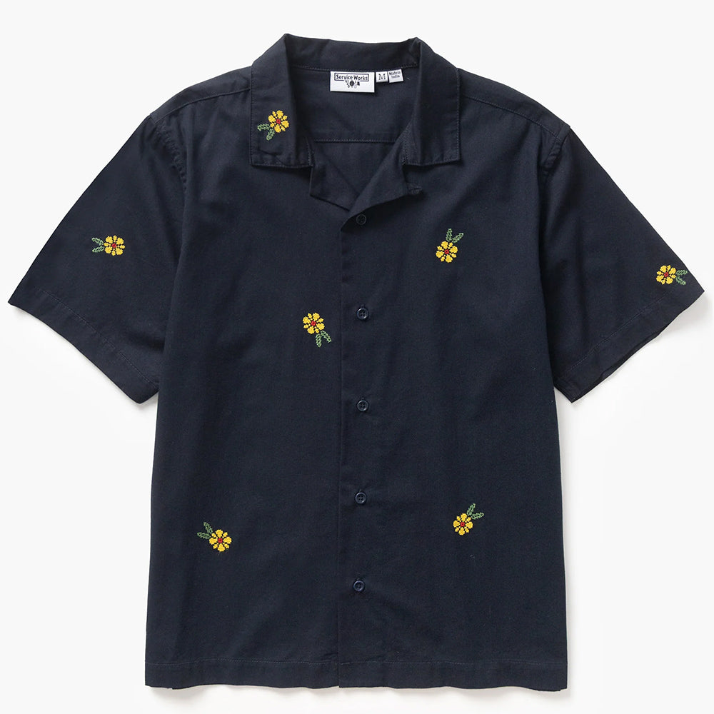 Service Works Cross Stitch Shirt - Dark Navy