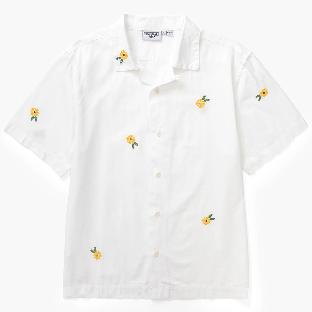 Service Works Cross Stitch Shirt - White