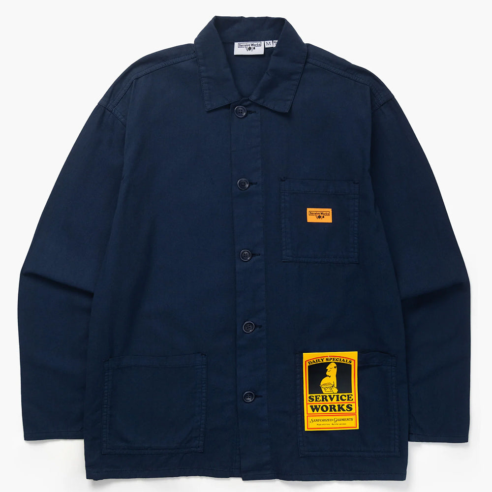 Service Works Twill Chore Shirt - Dark Navy