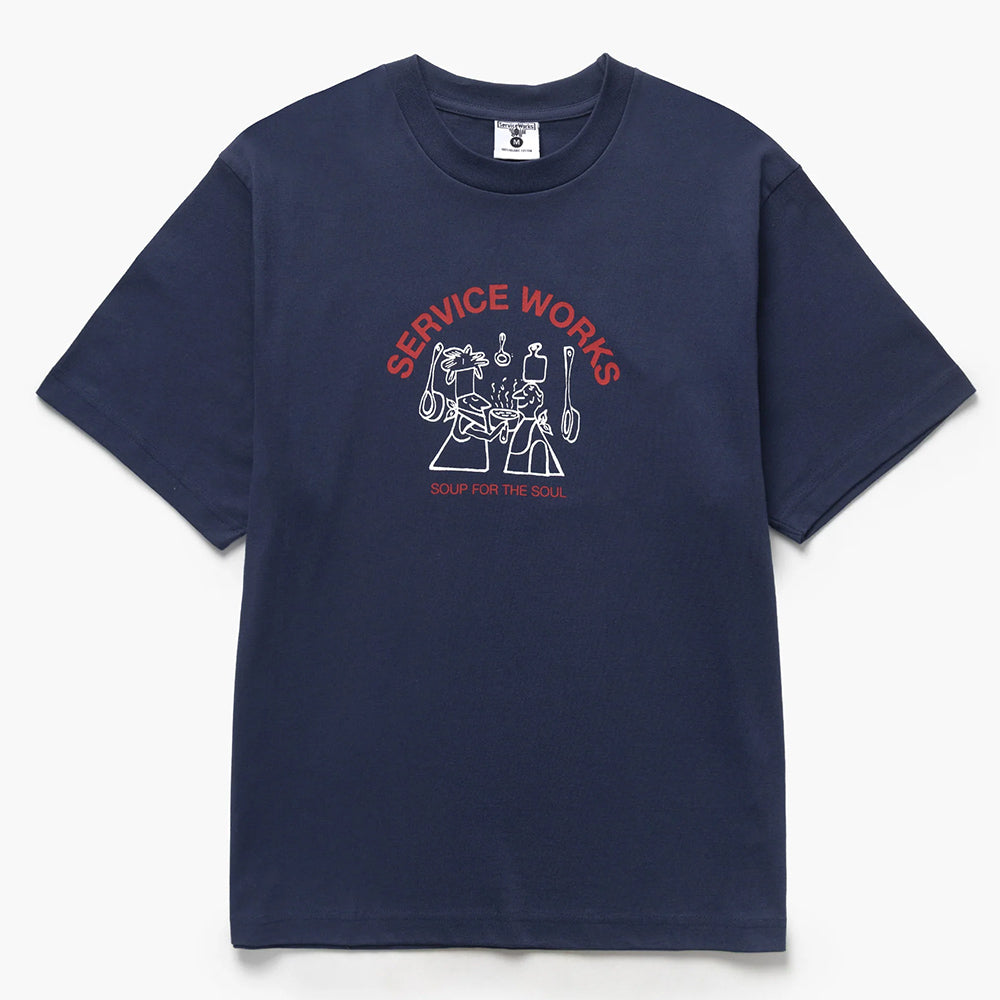 Service Works Soup For The Soul Tee - Navy