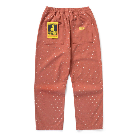 Service Works Polka Dot Chef Pants - Clay