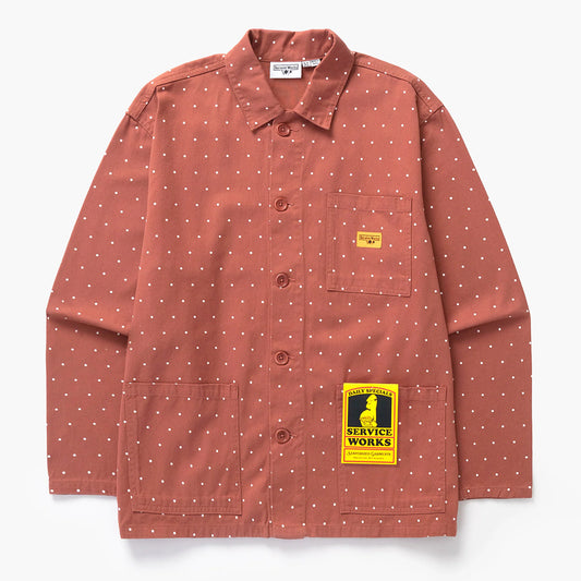 Service Works Polka Dot Chore Shirt - Clay