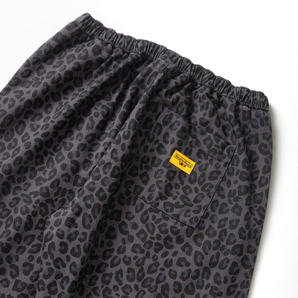 Service Works Patterned Easy Chef Pant - Black Leopard