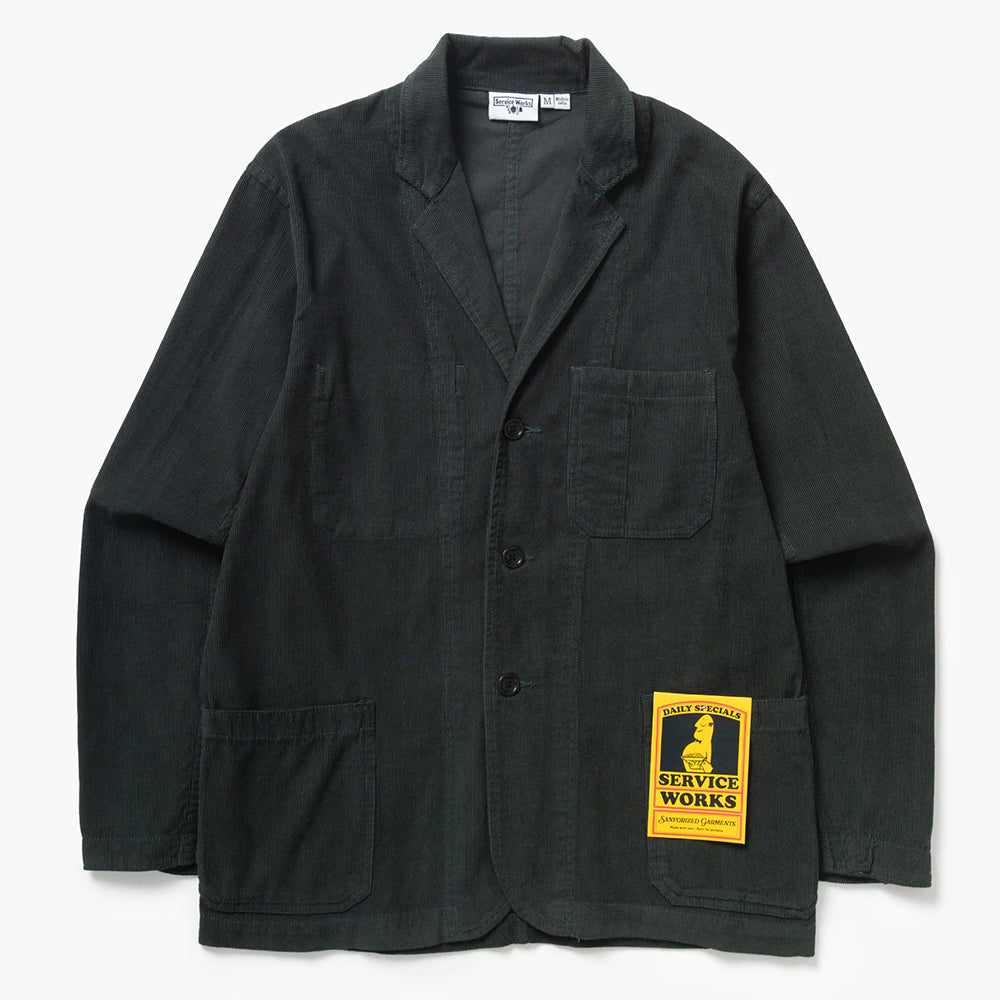 Service Works Fine Cord Server Suit Jacket - Jewel