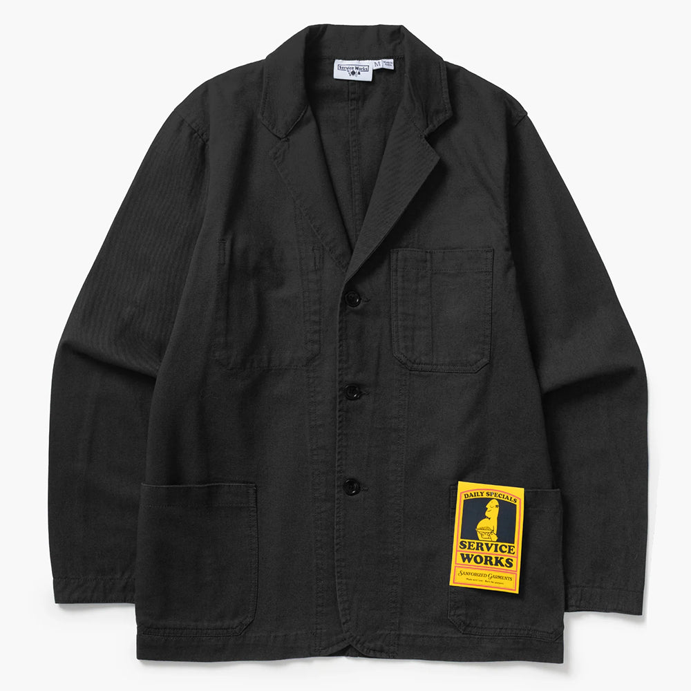 Service Works Twill Server Suit Jacket - Black