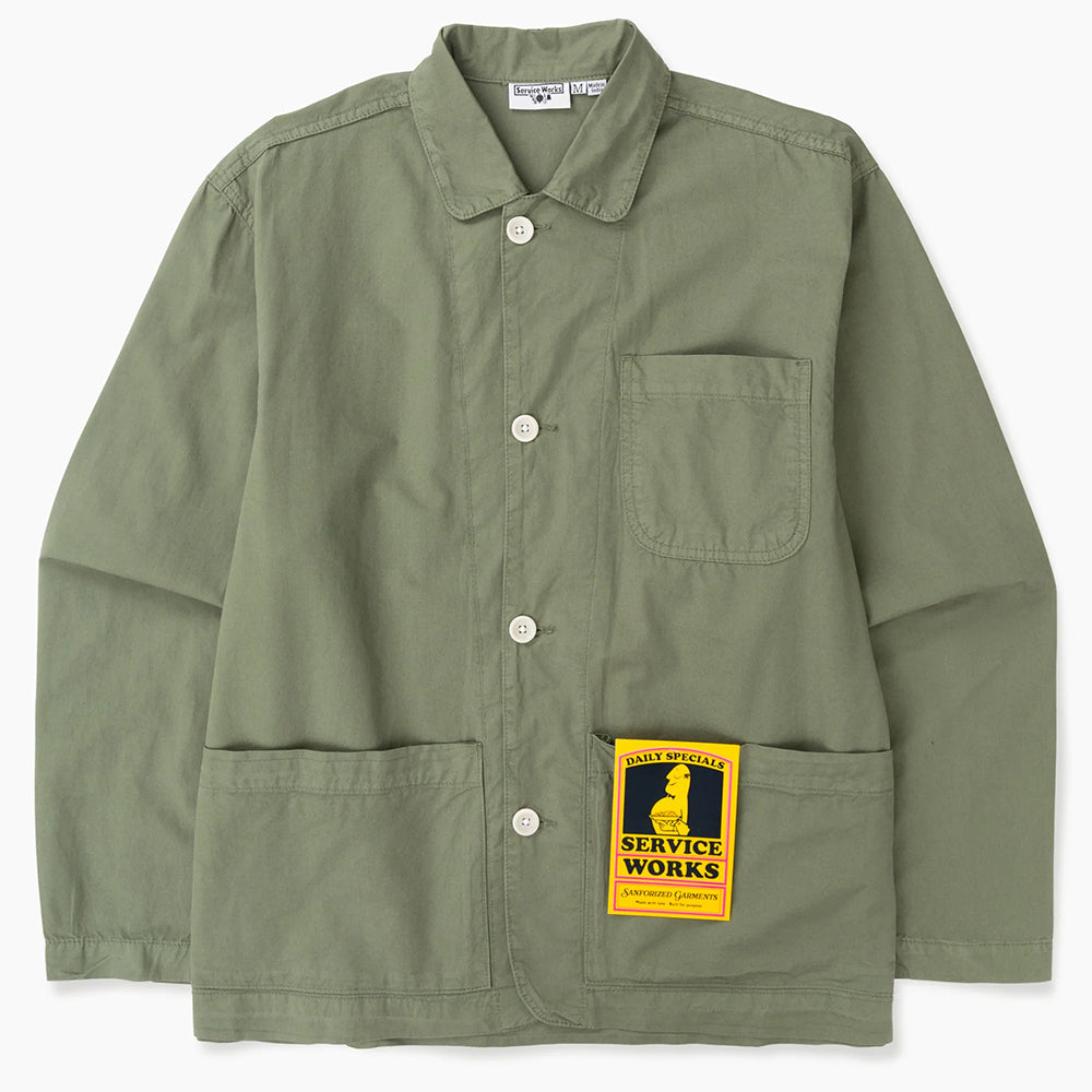 Service Works Tech Twill Easy Chef Shirt - Olive