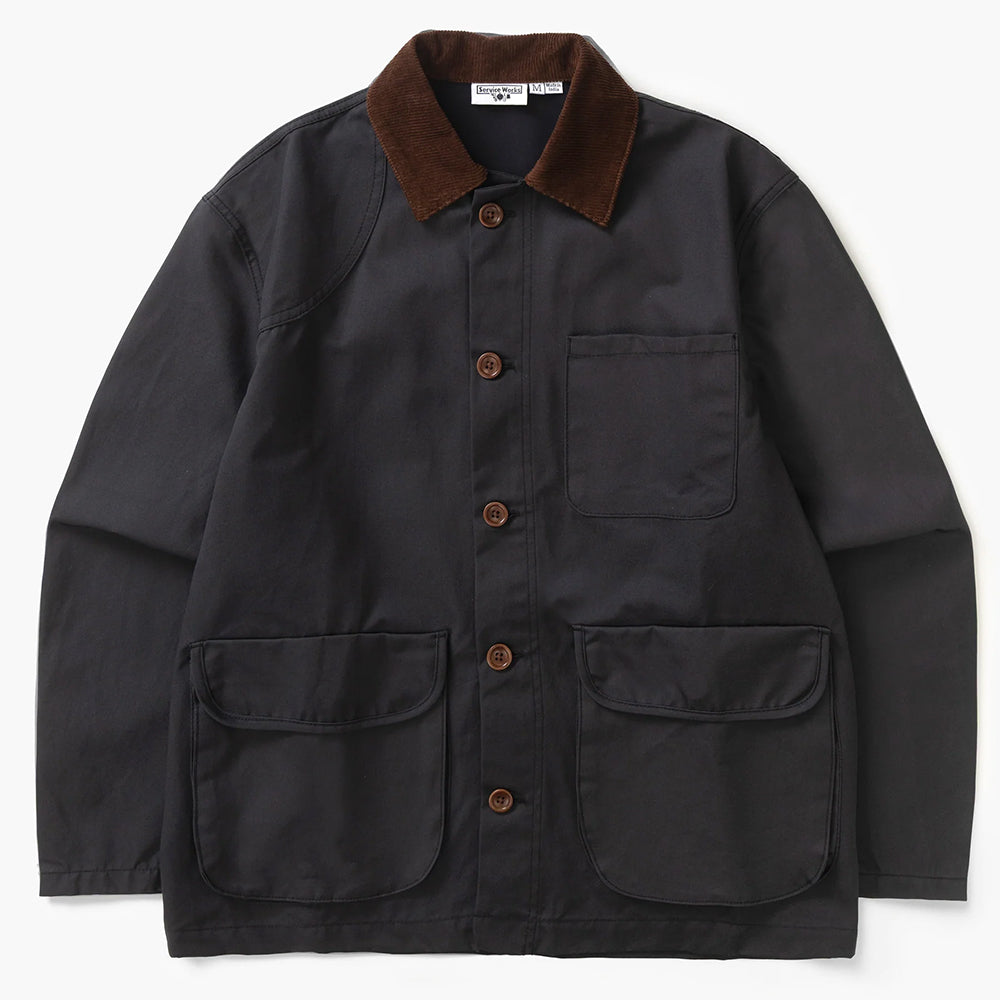 Service Works Waxed Bam Coat - Black
