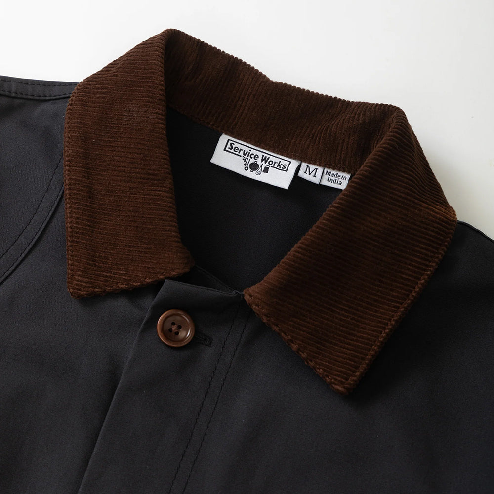 Service Works Waxed Bam Coat - Black