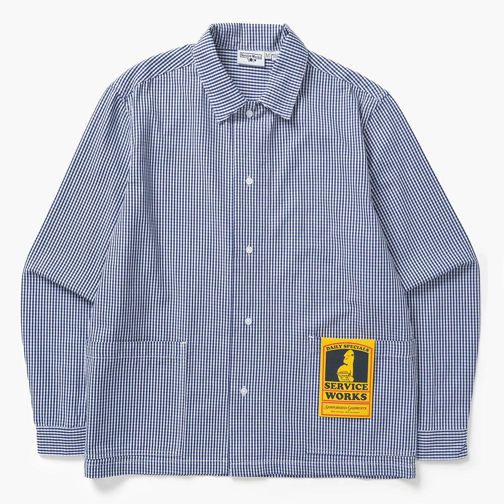 Service Works Gingham Water Shirt - Blue