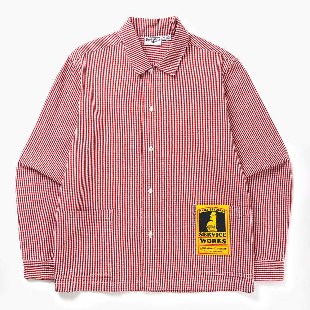 Service Works Gingham Water Shirt - Red