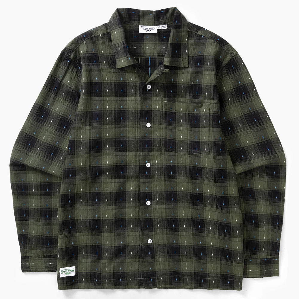 Service Works Drag Stitch Resort Shirt - Olive