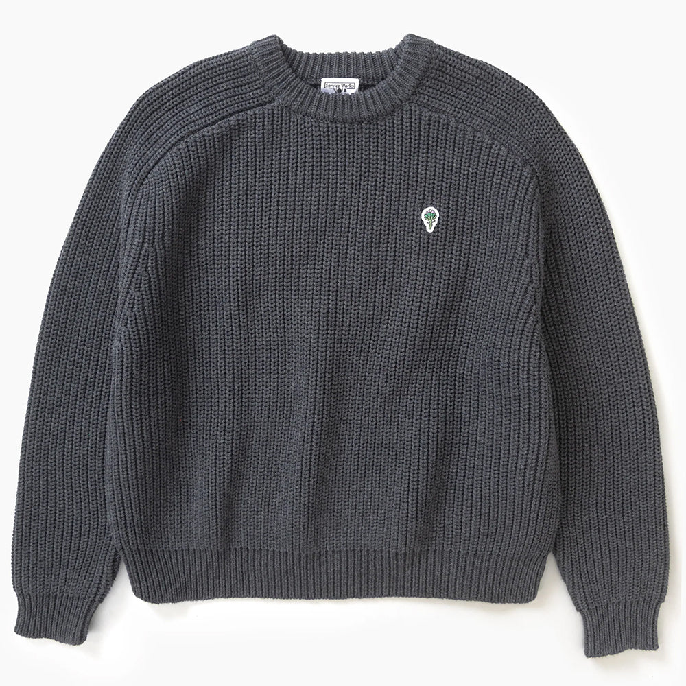 Service Works Artichoke Chunky Knit - Charcoal