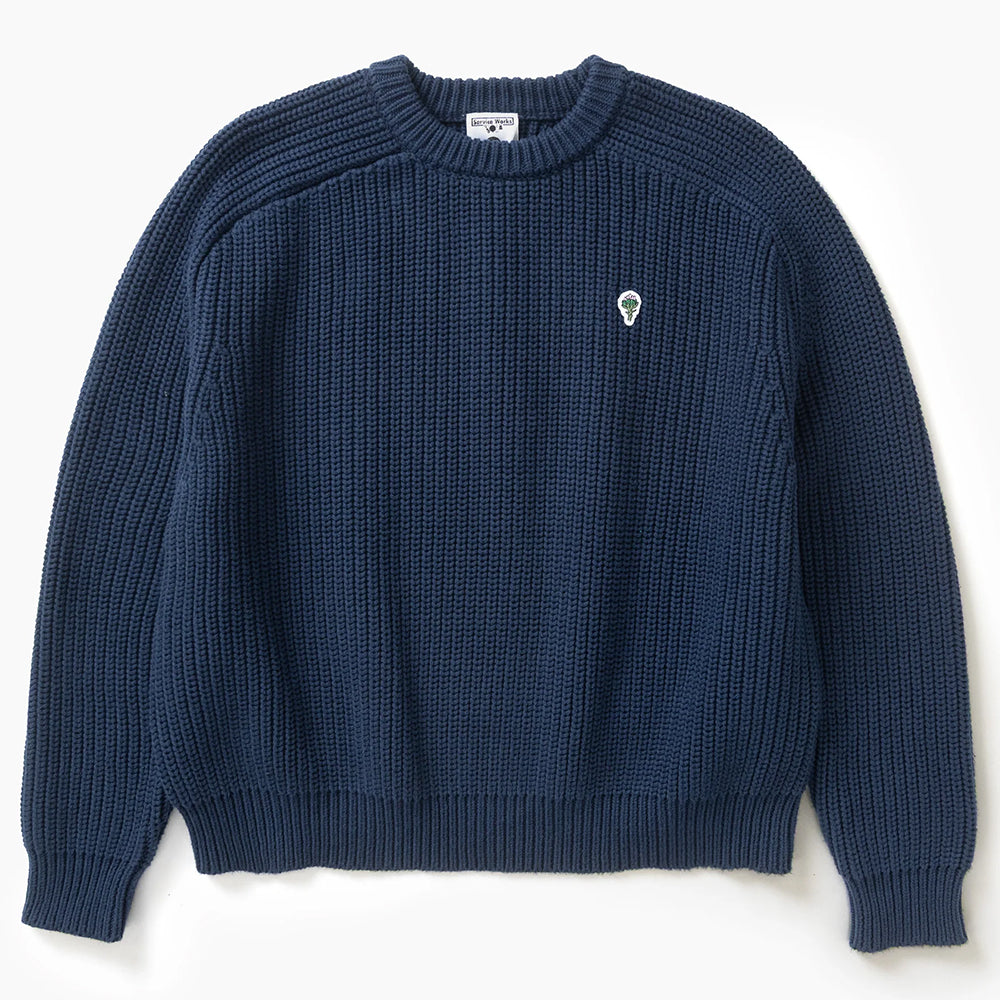Service Works Artichoke Chunky Knit - Navy