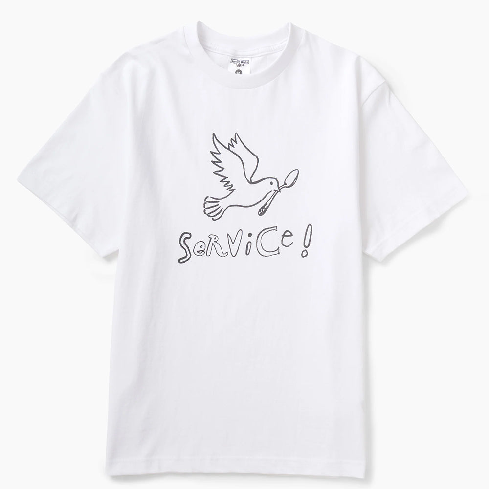 Service Works Dove Tee - White
