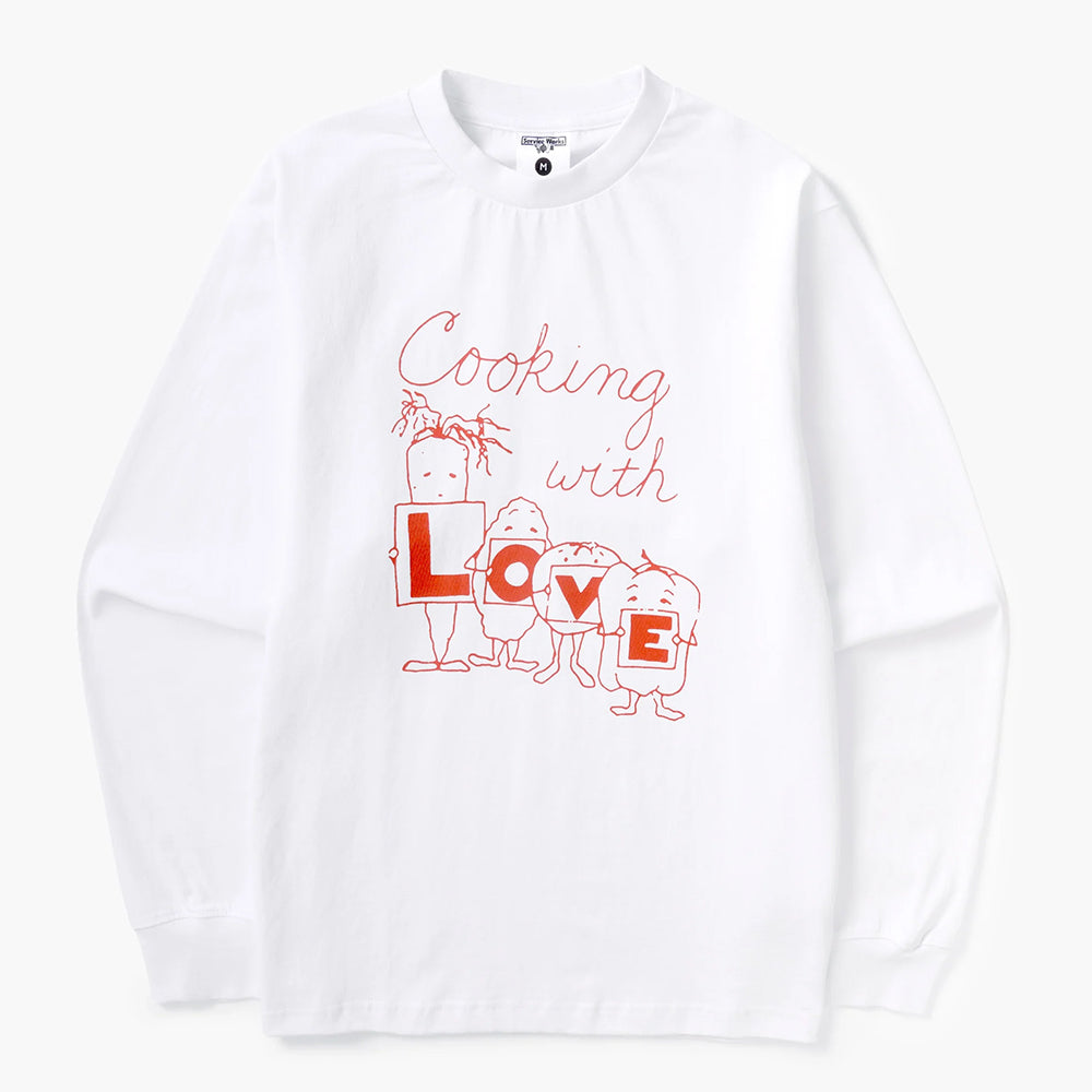 Service Works LOVE LS Tee - White