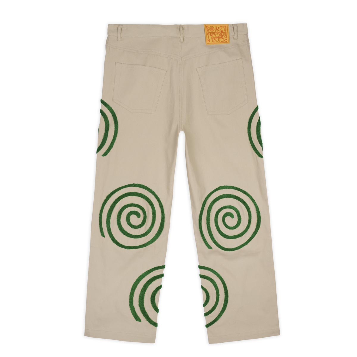 Brain Dead Swirls Twill Pant - Khaki